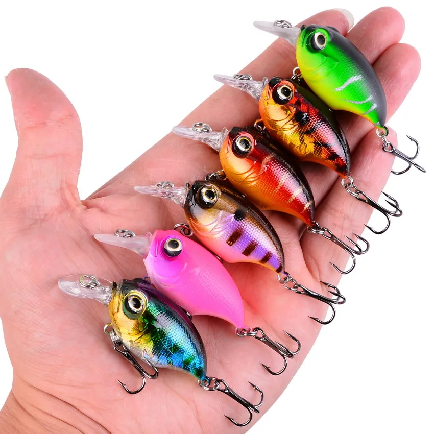 

8pcs/lot 6cm 8.4g Pesca Crankbait Hard Bait Fishing Lure Set Tackle Artificial Lures Swimbait Fish Japan Wobbler Top Water