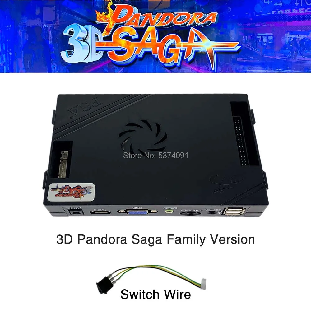 2650 в 1 Pandora Saga Box 3D семейная версия платы 40p аркадная плата для Бесплатной Игры монета HD видео Jamma игры HDMI VGA материнская плата - Цвет: 3Dbox