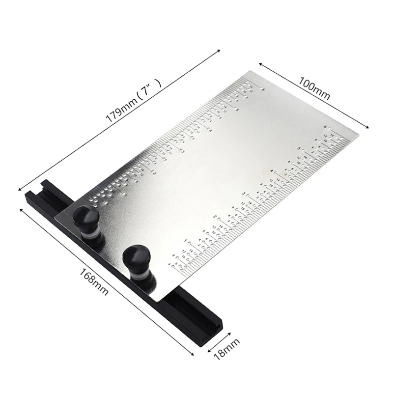 Деревообрабатывающий писец 6 дюймовая Т образная линейка калибровочный прибор