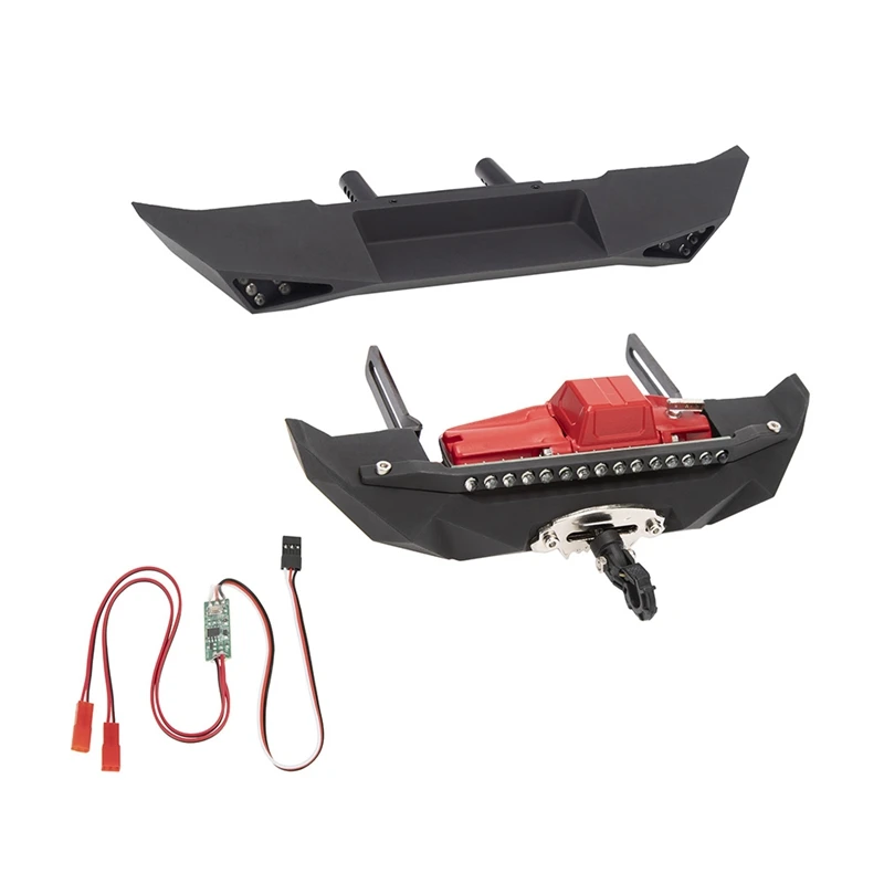

Metal Front & Rear Bumper with Winch for 1/10 RC Crawler Axial SCX10 II 90046 SCX10 III AXI03007 Upgrade Parts