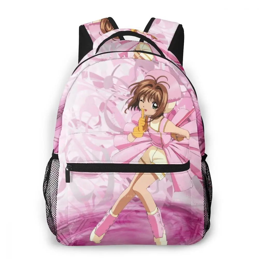 Cardcaptor Sakura рюкзак Сакура для девочки мальчики путешествия RucksackBackpacks подростков