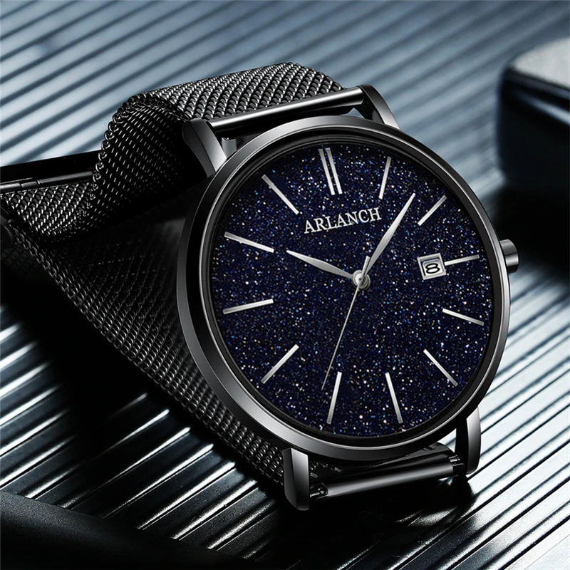 Мужские Звездные часы ARLANCH Модные Простые Спортивные наручные водонепроницаемые