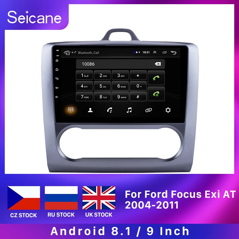 Seicane 2Din Android 8 1 HD 9 &quotWifi автомобильное радио стерео GPS для Ford Focus Exi AT 2004-2011