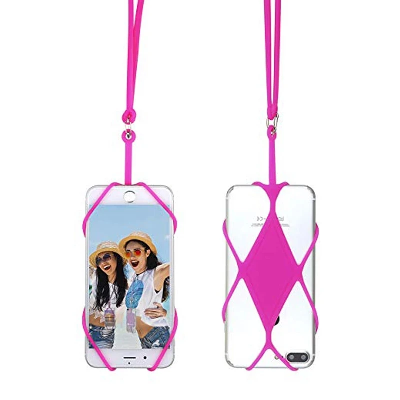 Универсальный силиконовый ремешок для телефона чехол шейный ожерелье слинг