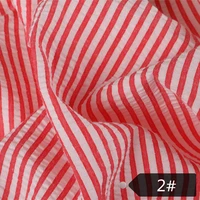 new 3 mm striped bubble yarn cloth sheets shirt dress tablecloth cotton fabric