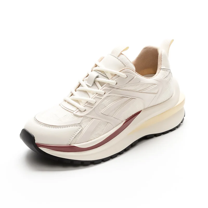 

Fashion Women's Sneakers Genuine Leather Designer Shoes Breathable Female Sport Shoes Luxury Woman White Chunky Sneakers