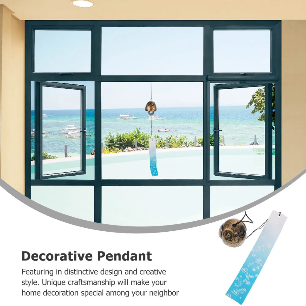 

1Pc Household Wind Chime Decorative Wind-belll Temple Hanging Adornment (Bronze)
