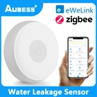 Датчик утечки воды Aubess ZigBee, датчик уровня перелива воды, работает с системой сигнализации для умного дома