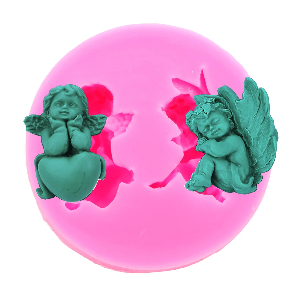 

Creative 3D Silicone Cake Mold Angel Baby Cake Clay Mold Fondant Biscuit Cake Decoration DIY Dessert Baking Tools