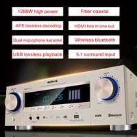 1200w high power 5 1 power amplifier home theater decoding low stress bluetooth optical fiber coaxial ape lossless av1609 hifi