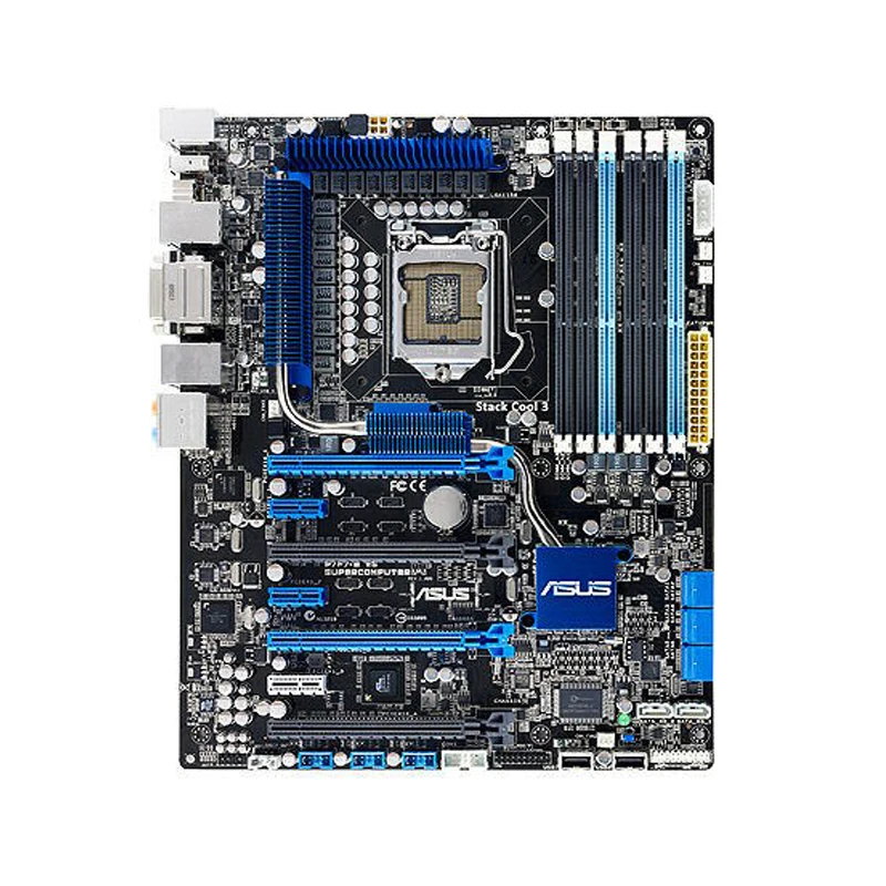 

ASUS P7F7-E WS SUPERCOMPUTER Motherboard 1156 Motherboard DDR3 Support Kit Xeon X3450 Core i7 875K Cpus Intel 3450 PCI-E X16 ATX