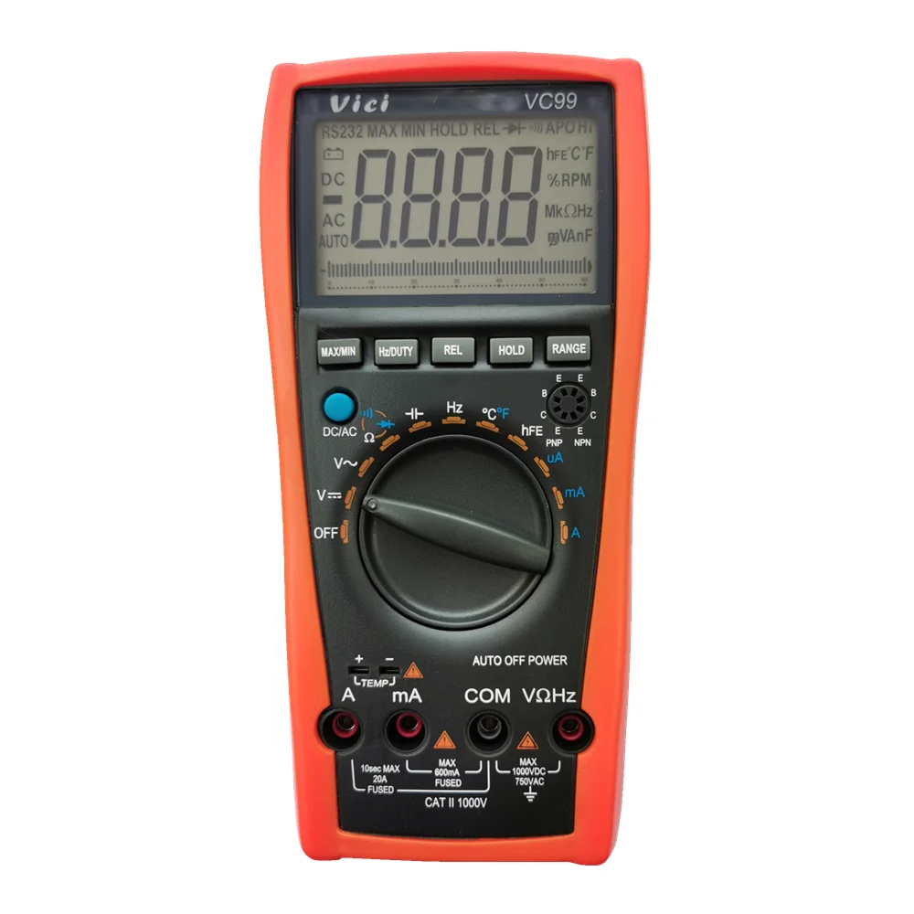 Цифровой мультиметр Vici VC99 6000 цифр Автоматический диапазон 20 А ток