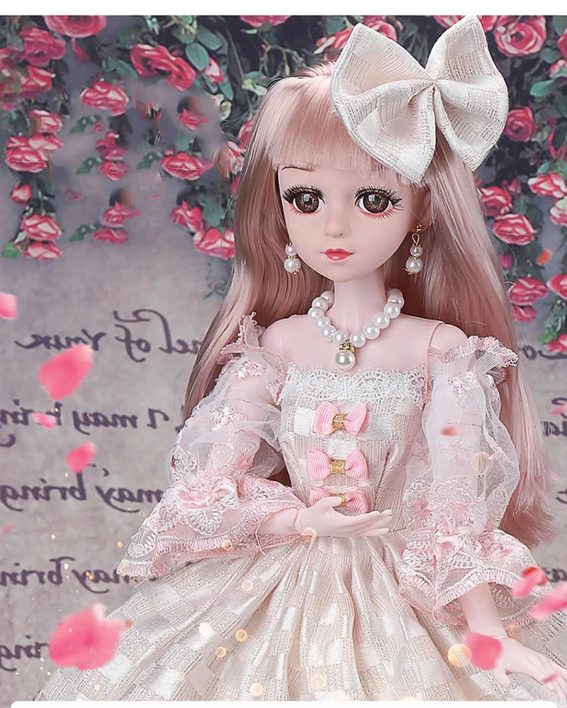60 см красивая кукла принцессы с одеждой 1/3 BJD 20 шарниров Красивая Золотая