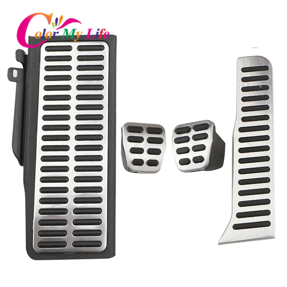 Автомобильные педали Color My Life из нержавеющей стали для Volkswagen VW CC Passat B6 B7 R36 R line Skoda