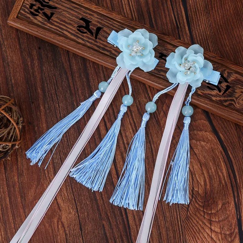 Модная шпилька для волос Ретро Китайский стиль шпилька Sen Fairy Hanfu супер фея для детей и взрослых Античные аксессуары для волос для женщин - Цвет: H