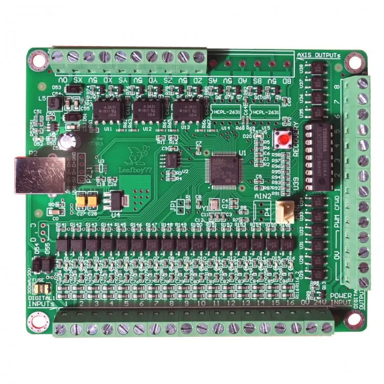 

LF77-AKZ250-USB3-NPN 3 Axis Mach3 CNC Motion Controller Mach3 USB Controller For CNC Engraving Machines