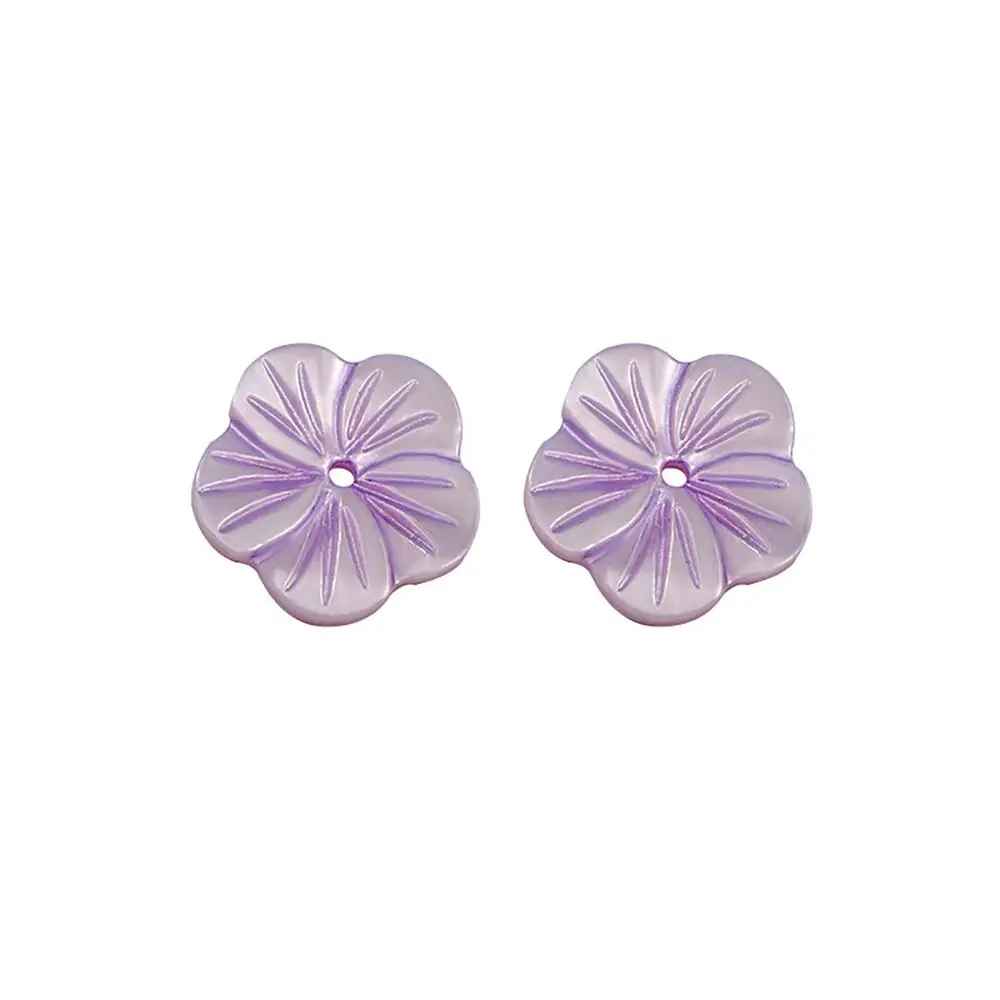 

10pcs Colorful Flat Flower Shell Beads Natural Flower Vein Curved Seashells Spacer Bead DIY Jewelry Making 10mm 12mm 14mm