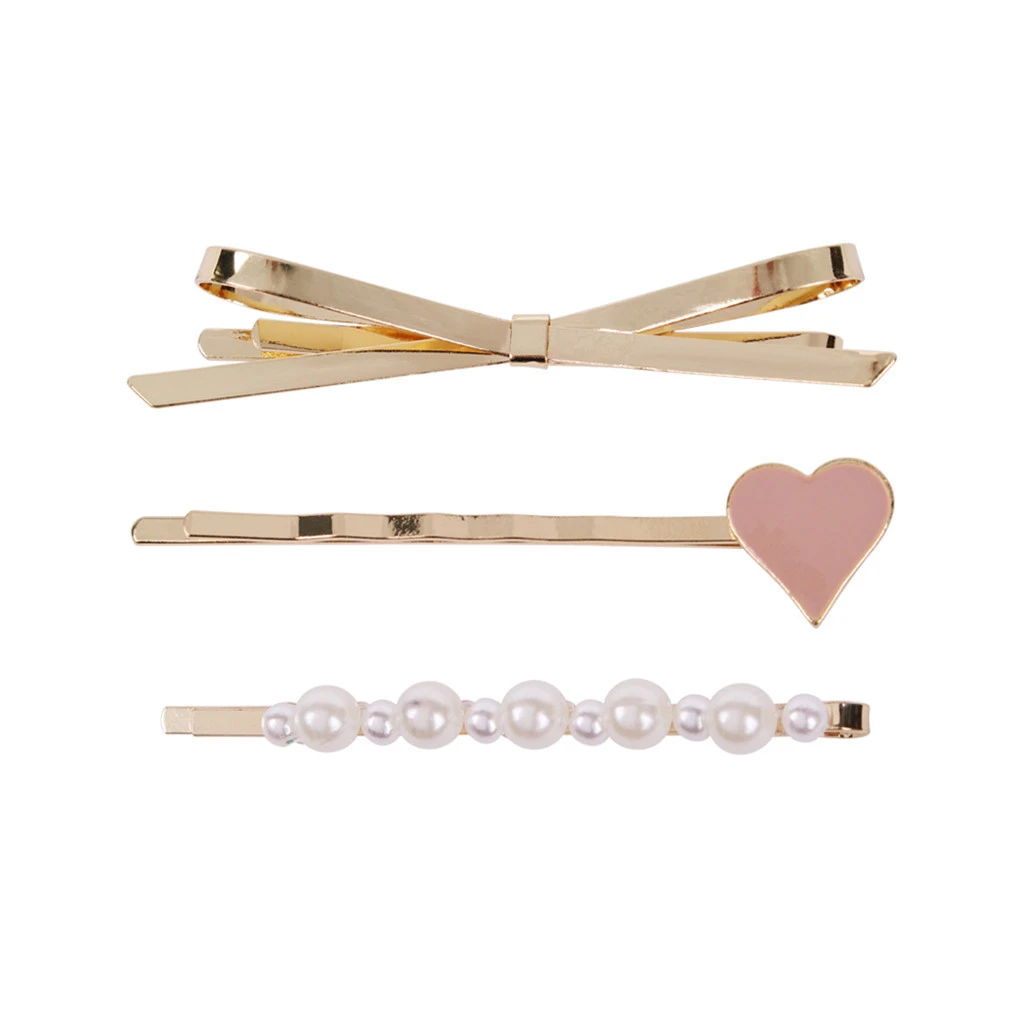 3 шт./компл. заколки для волос с жемчугом женская заколка 2019 НОВЫЕ шпильки