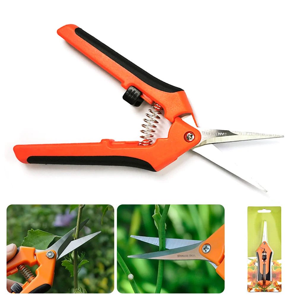Green / Orange Multifunctional Straight Garden Shears Pruning Non-slip and Labor-saving Flower Branch | Инструменты