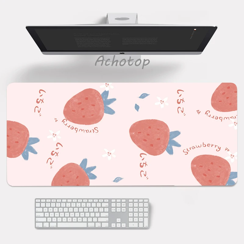 Fashion Large Anime Pink Mousepad Gamer Cute Kawaii Gaming Mouse Pad Rubber Otaku Locking Edge Big Laptop Notebook Desk Mats