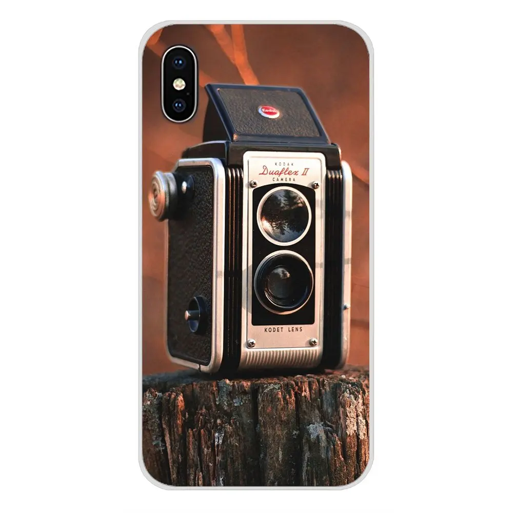 Модный чехол классический ретро черный серебристый Винтажный для камеры Samsung Galaxy