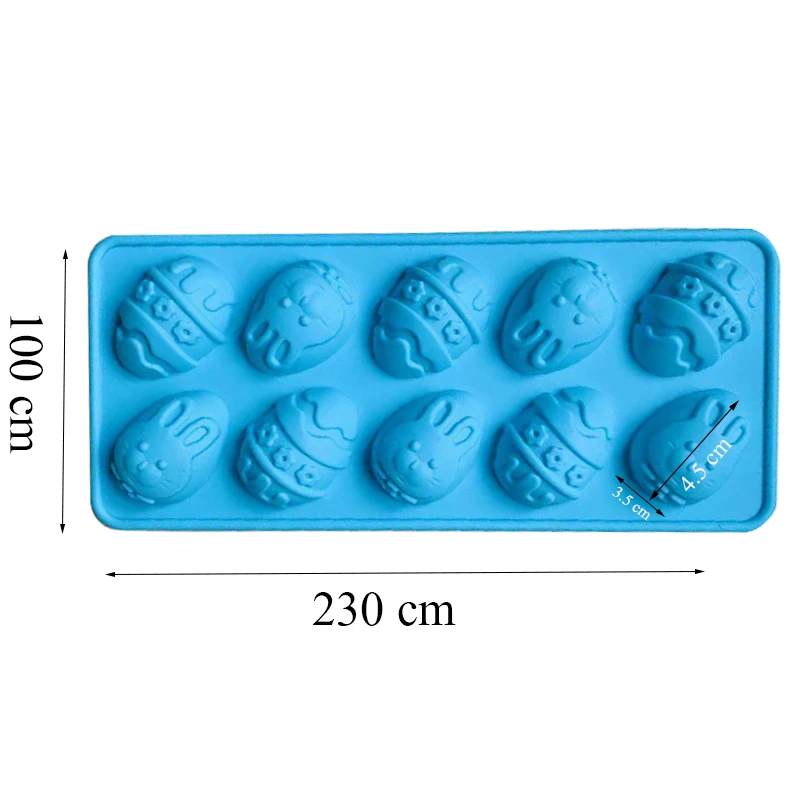 10 ячеек пасхальное яйцо силиконовая искусственная шоколада поднос для льда