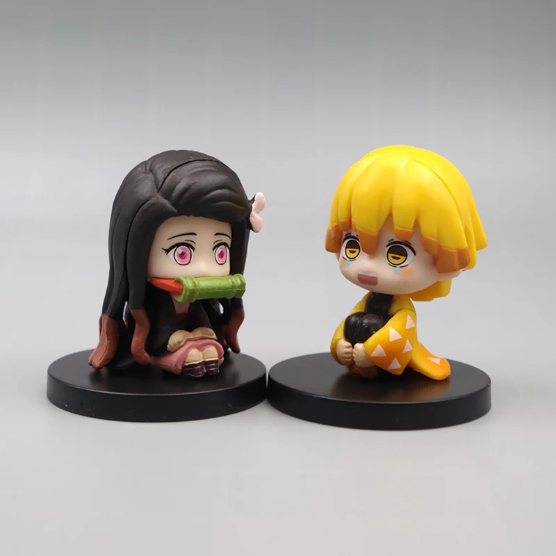 

5 шт./партия аниме «убийца демонов»: Kimetsu No Yaiba Kamado, милая Подвижная кукла из ПВХ, декоративная игрушка, новинка