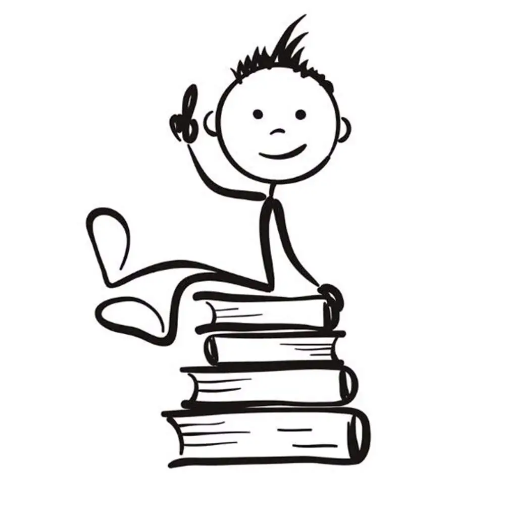 

Kids Reading Wall Art Mural Removable Kids Room Decoration Books Set Wall Stickers Funny Read Wall Poster AY1961