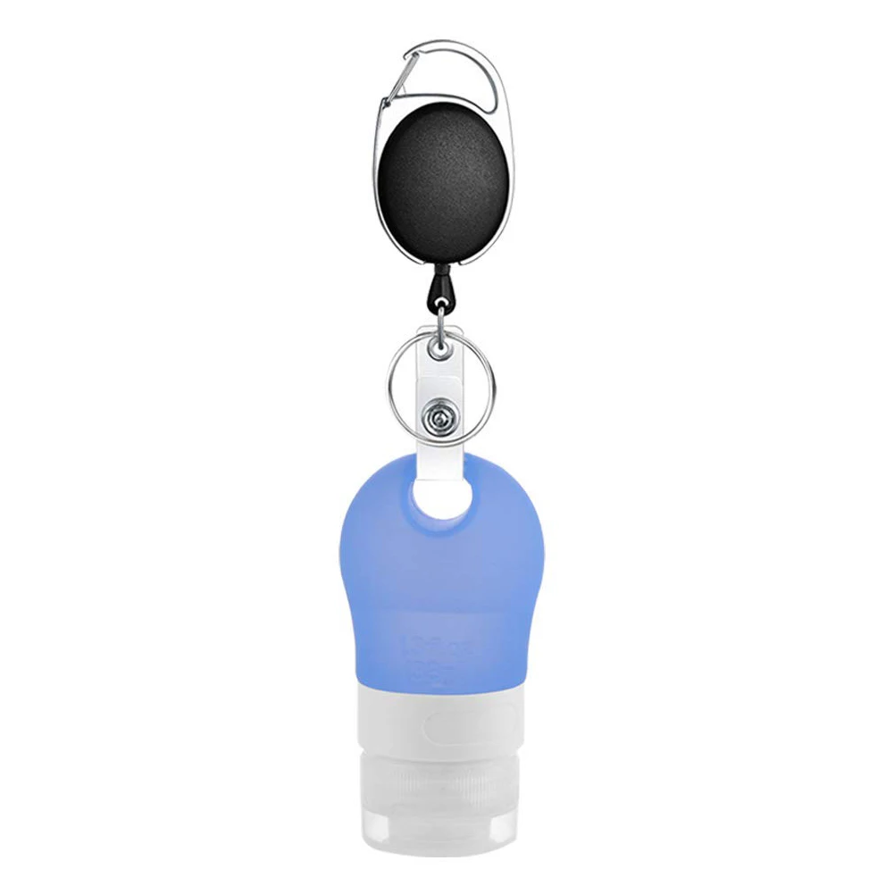 

3PCS Portable Silicone Dispensed Bottles and 3PCS Retractable Buckles Set THJ99
