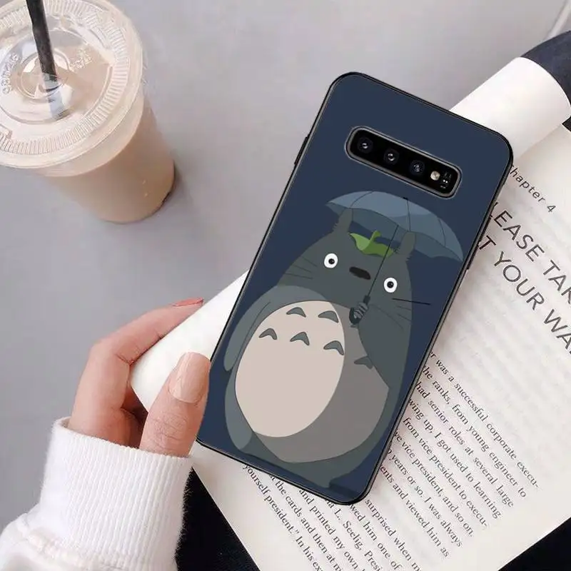 

cute Totoro luxury brand case coque fundas for samsung galaxy S8 S9 S10e S20 PLUS J6 J600 cases cover