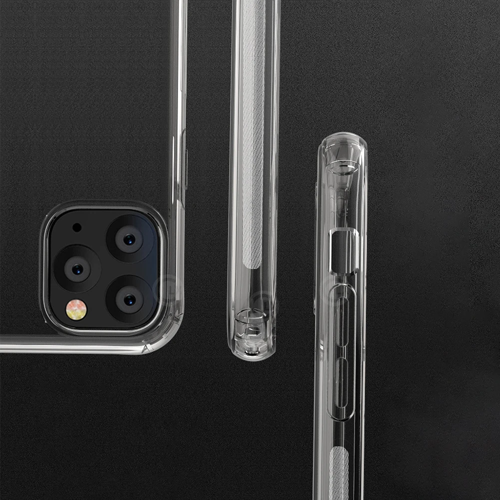 Градиентный прозрачный мягкий ТПУ чехол для iPhone 11 Pro XS MAX XR X тонкий цветной