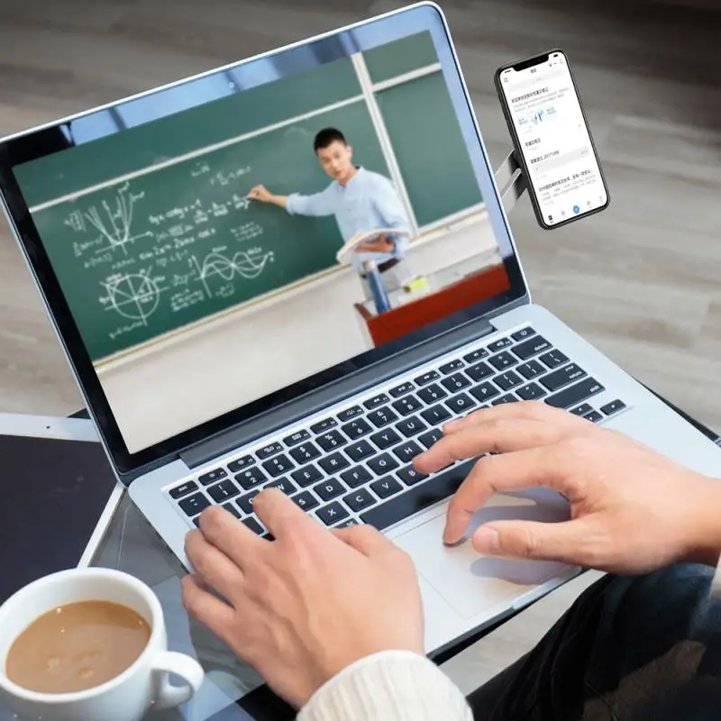 

Multi Screen Support Laptop Phone Holder Monitor Connects Bracket Holder Display Screen Side Mount Stand for Your Smartphone