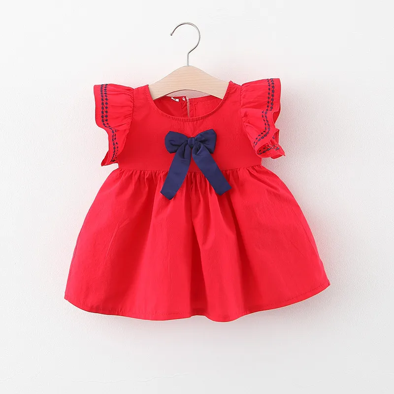 

Girls Children's Dresses Sleeveless Dress Summer Infant Children's Baby College Wind Princess Dress 0-3 Years Old