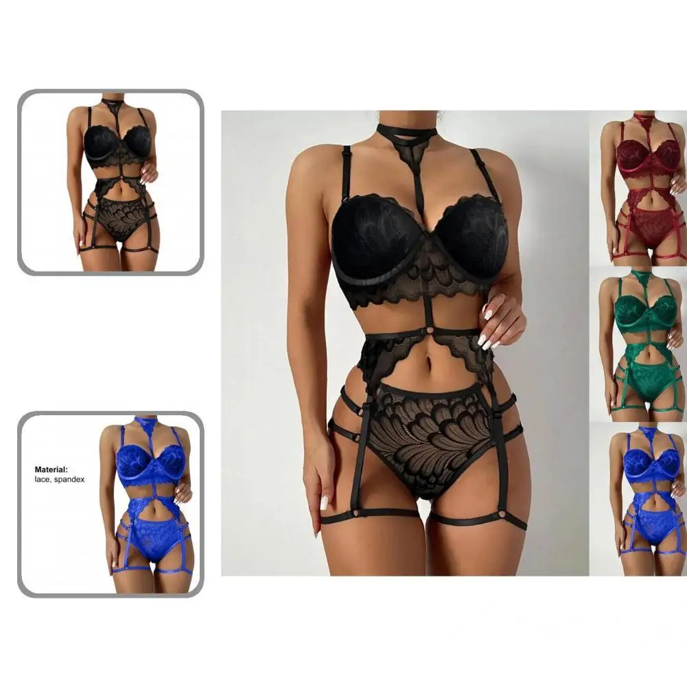 

Бюстгальтер, трусы, подвязки, красивый регулируемый бюстгальтер на бретельках, комплект с подвязками, мягкий приятный для тела бюстгальтер,...