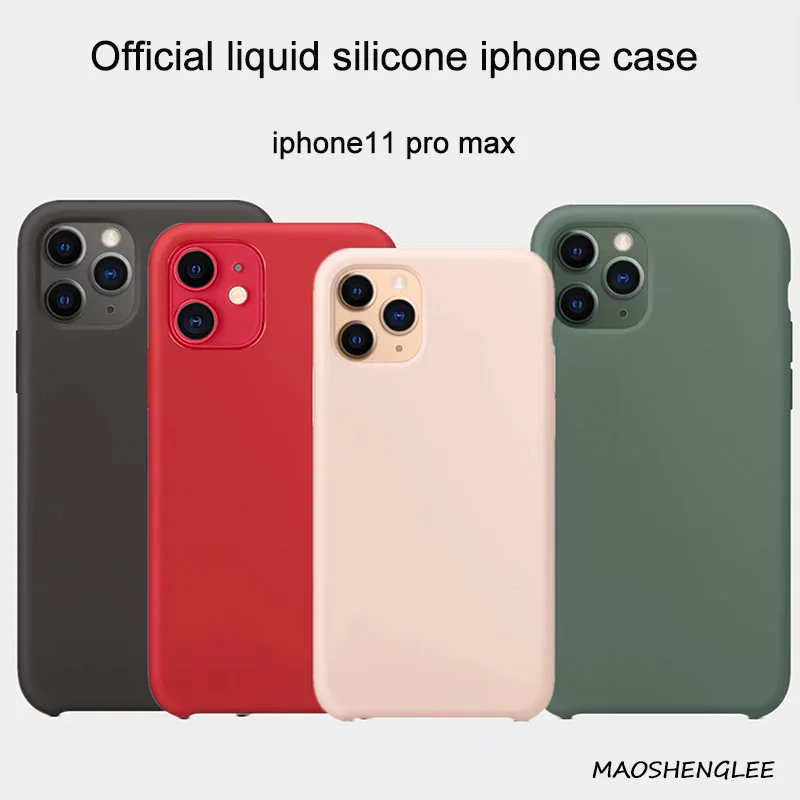 Тонкий мягкий чехол для iPhone 6 6s 7 8 Plus X Xs Max XR 12 11 Pro жидкий силиконовый Оригинальный