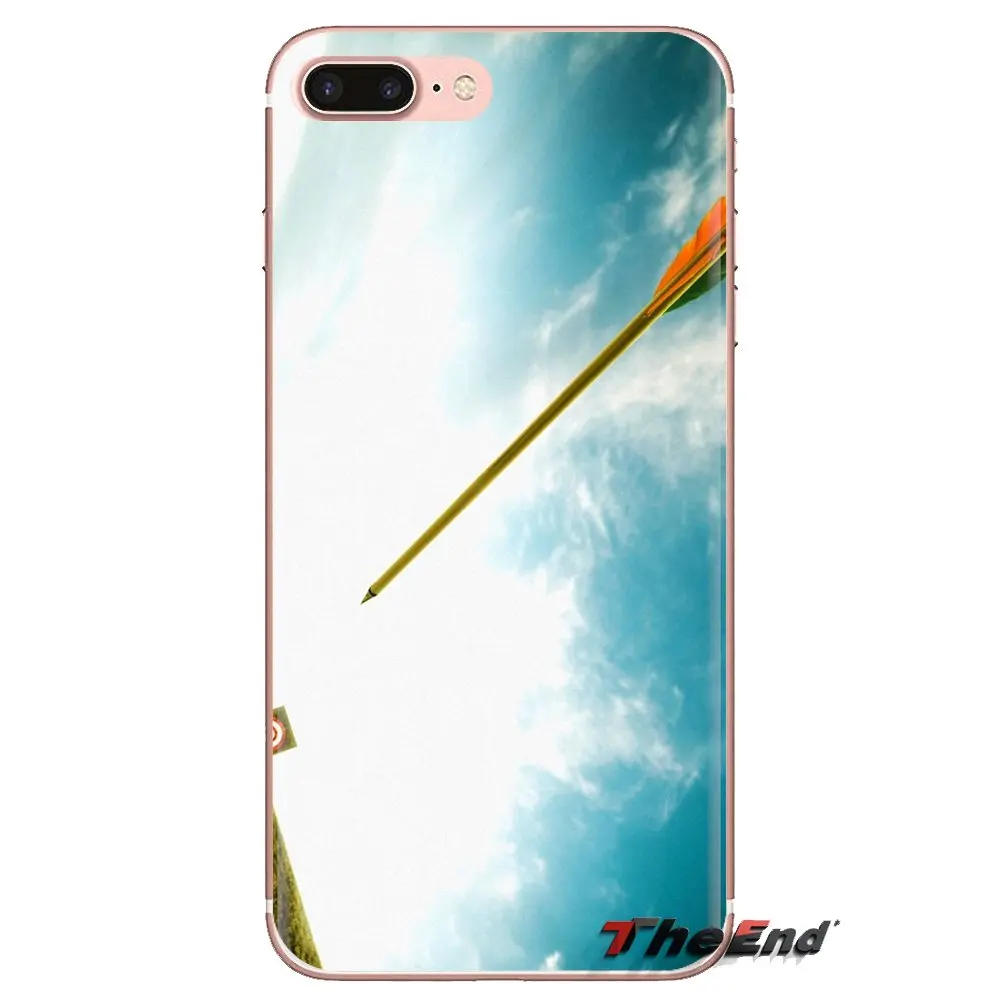 Силиконовый чехол для iPhone XS Max XR X 4 4S 5 5S 5C SE 6 6S 7 8 плюс samsung Galaxy J1 J3 J5 J7 A3 A5 лук и Стрела