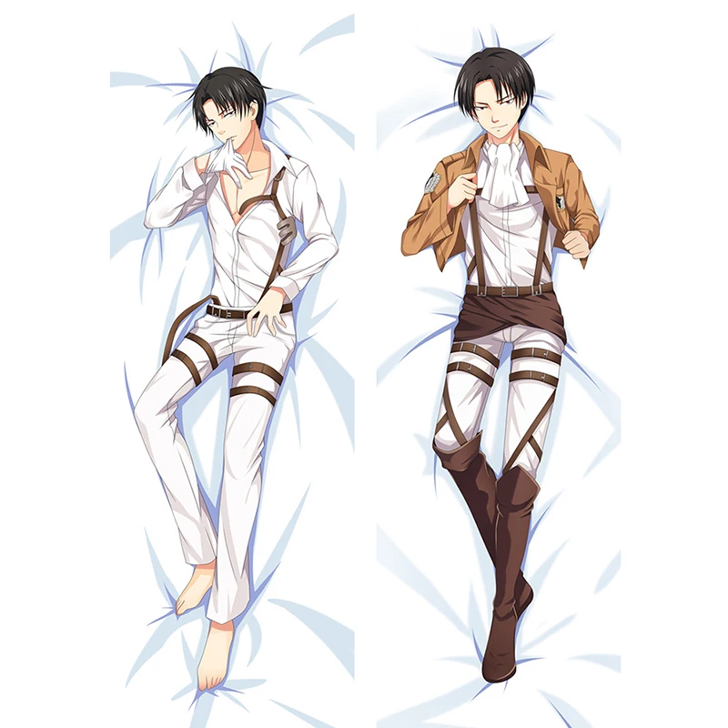 

Cosplay Anime Attack on Titan Dakimakura Pillowcase 3D Double-sided Cartoon Levi AckermanBody Pillow Cover Japanese Style