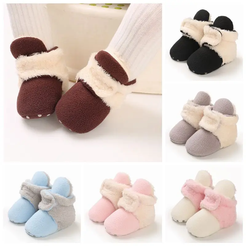 

Winter Warm First Walkers Baby Shoes Toddler Princess Boots Boys Soft Sole Infant Girl Footwear Newborn Shoes