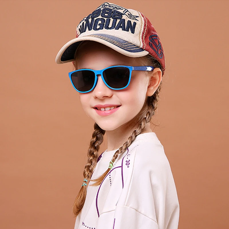 

Детские солнцезащитные очки, модные Винтажные Солнцезащитные очки для мальчиков и девочек, UV400, крутые классические спортивные квадратные ...