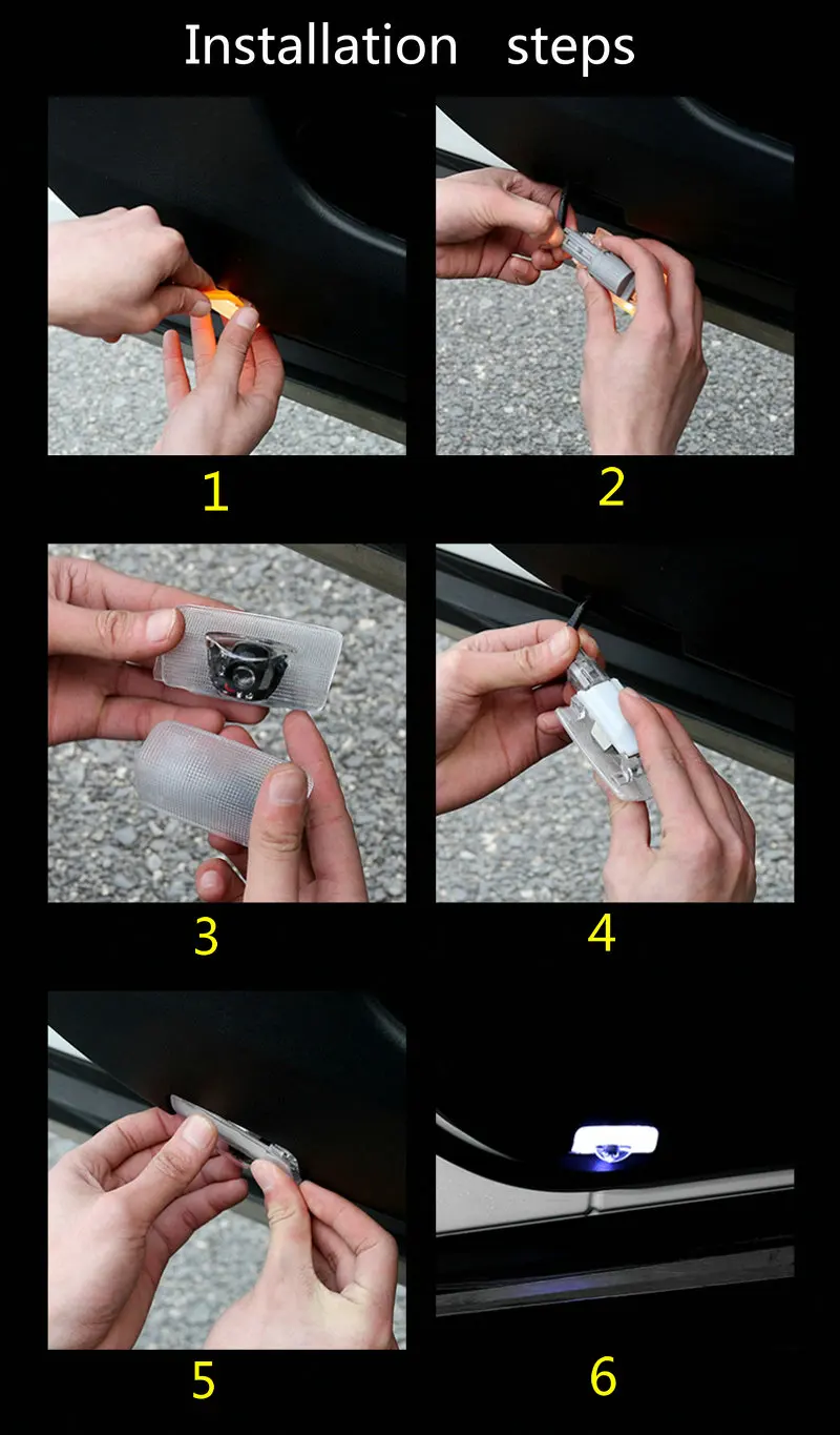 Светодиодная лампа для автомобильной дверсветильник Lexus UX UX250H IS250 RX300 350 330 RX450h GX470