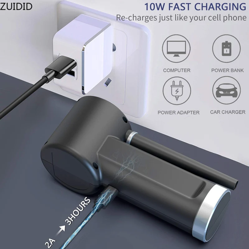 Compressed Air Duster, New Generation Canned Air,Electric Air Can for Computer Keyboard Electronics Cleaning,Cordless Air Blower