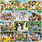 EverShine картины по номерам собаки расскраски по номерам набор для рисования на холсте декор для дома