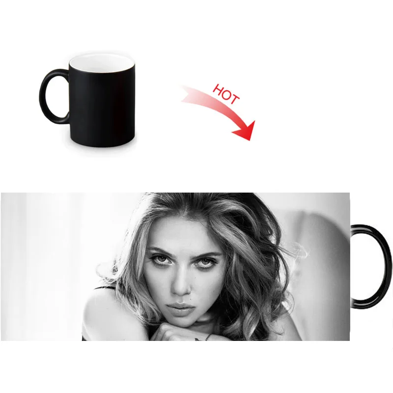 Заказные керамические кофейные кружки Scarlett Johansson молочный чай волшебная кружка