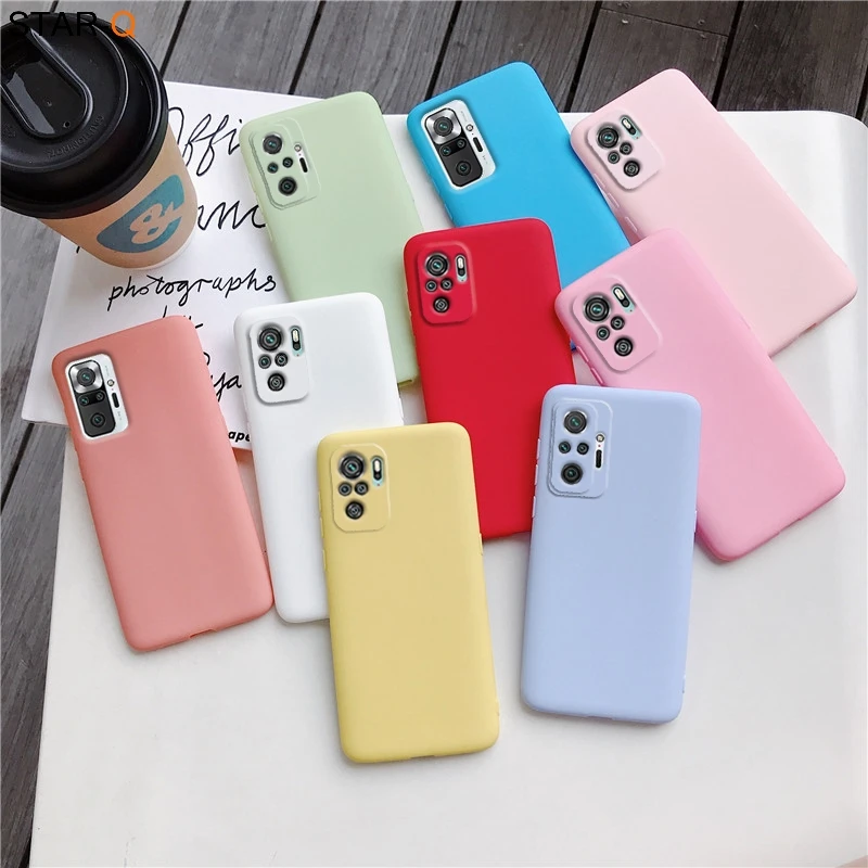 Защитный силиконовый чехол для камеры Xiaomi Redmi Note 10 / Note10 Pro 10S матовый мягкий из ТПУ