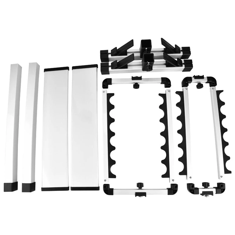 Aluminum Alloy Fishing Rod Rack Storage Holder Stand Up To 12 Rods for All Types of and Combos | Спорт и развлечения