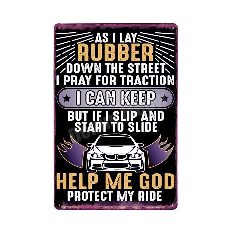 O Fix Cars Plaque Shabby Chic Metal Tin Signs Classic Car Wall Art Poster Advertising Plates Bar Garage Vintage Home Decor MN117 - Цвет: O
