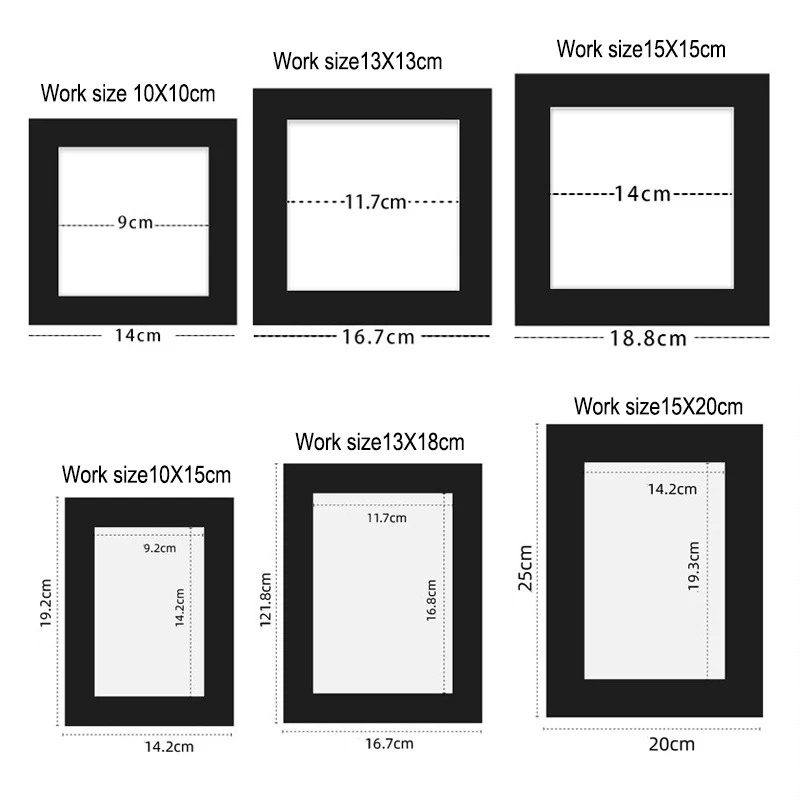 

85Pcs/Set DIY Paper Photo Frame Internal Depth 5mm For Displaying Oil Painting Plant Specimen Paper Picture Frame Photo Decor