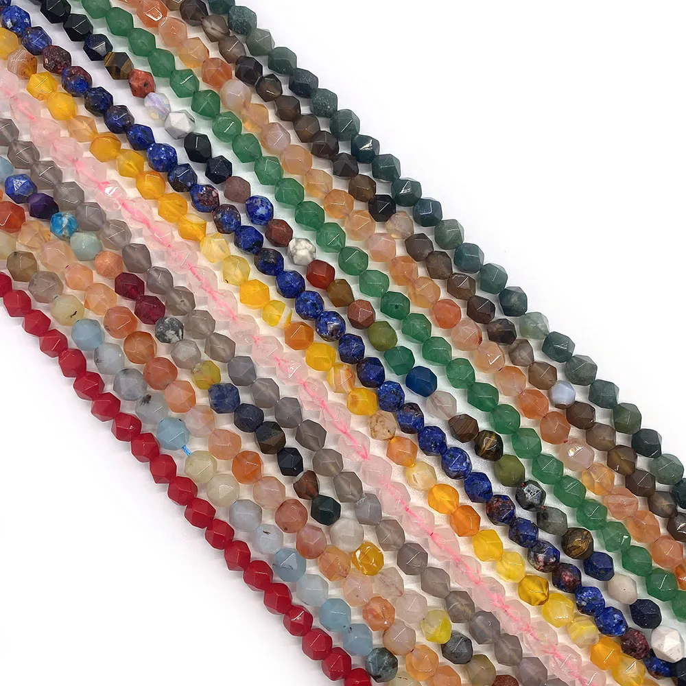 

Natural Stone Beads Tiger Eye Tourmaline Amazonite Agates Jaspers Quartz Beads Jewelry Making DIY Bracelet Accessories 6/8/10mm