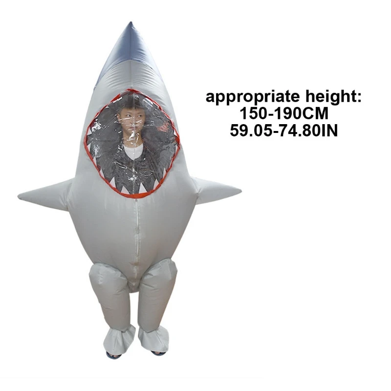 Кукла из мультфильма Надувной Костюм голубого акулы нарядное платье комбинезон