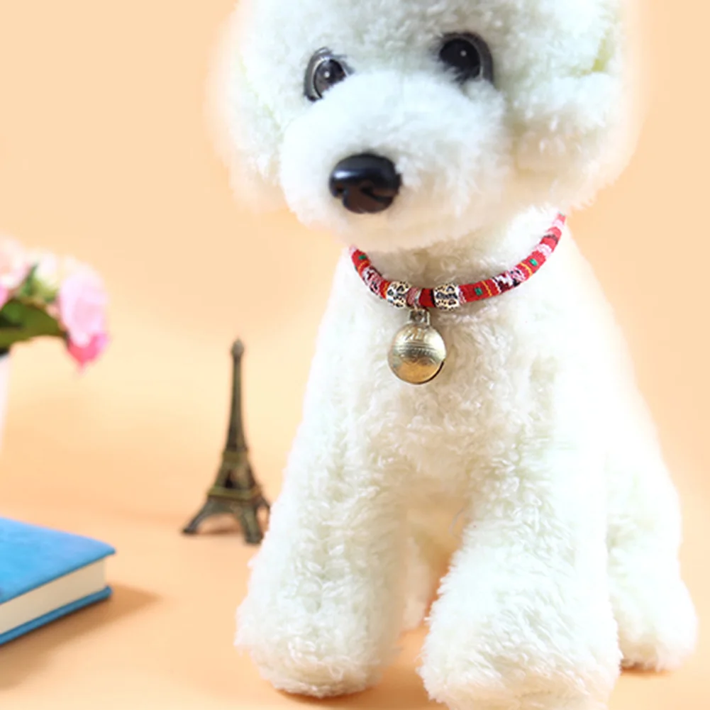 

Ошейник-поводок для домашних животных с большим колокольчиком, красочные воротники в этническом стиле для котят и щенков-ожерелья для коше...